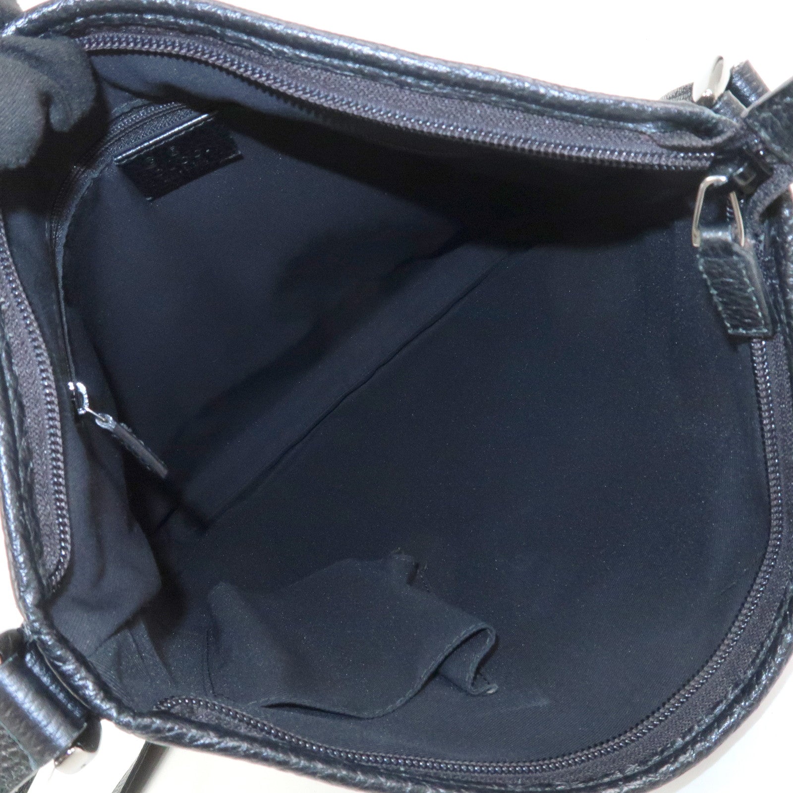 GUCCI Abbey GG Canvas Leather Shoulder Bag Crossbody Bag 268642