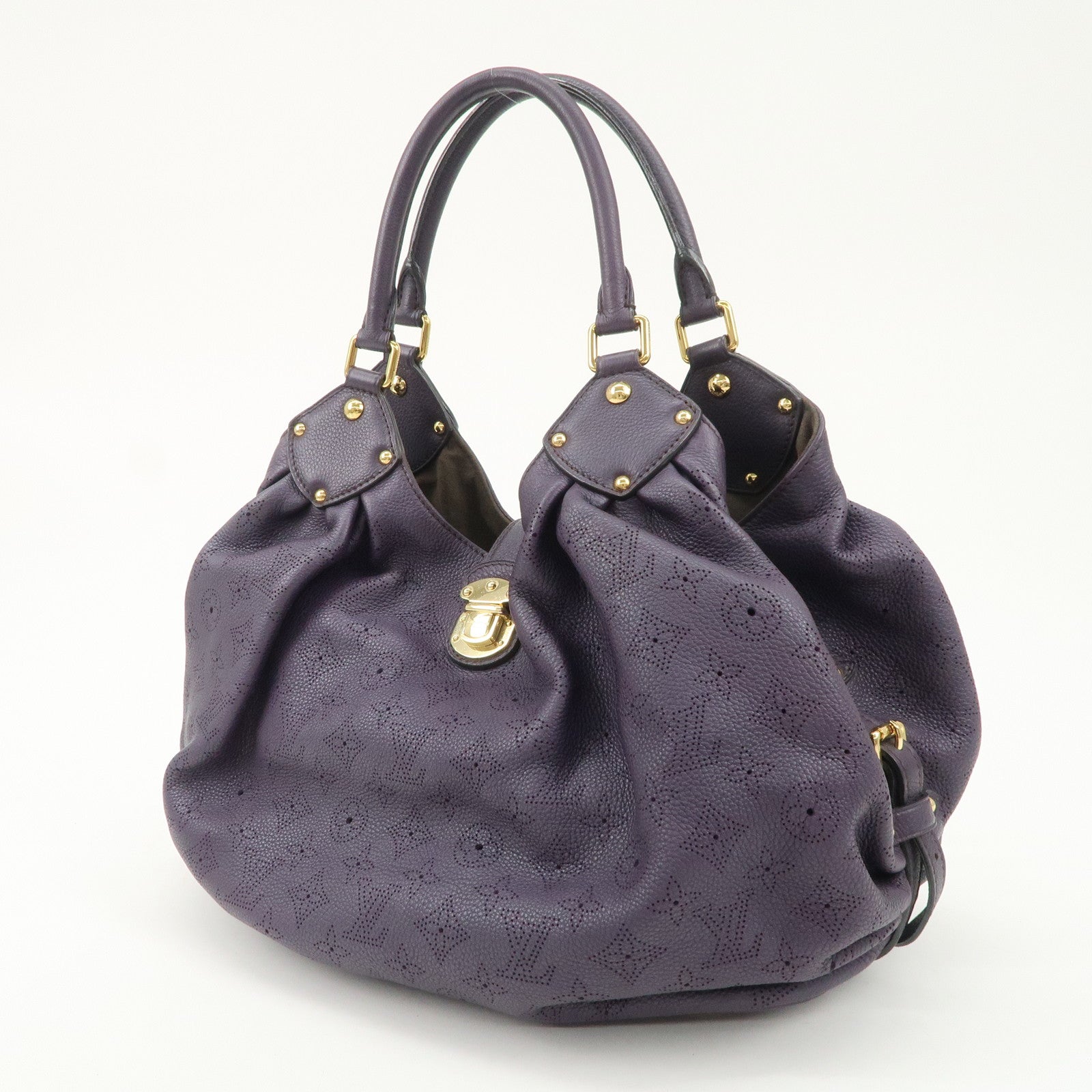 Louis Vuitton Monogram Mahina L Leather Hand Shoulder Bag M93441