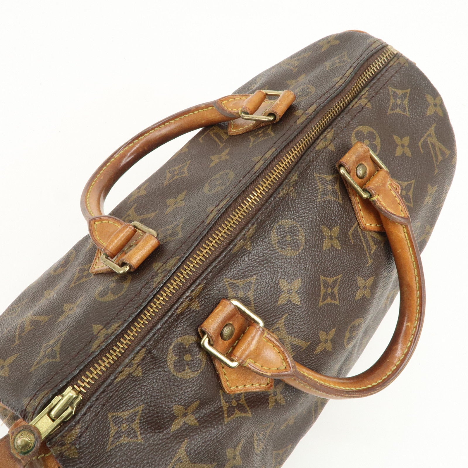 Louis Vuitton Monogram Speedy 30 Boston Bag Hand Bag Brown M41526