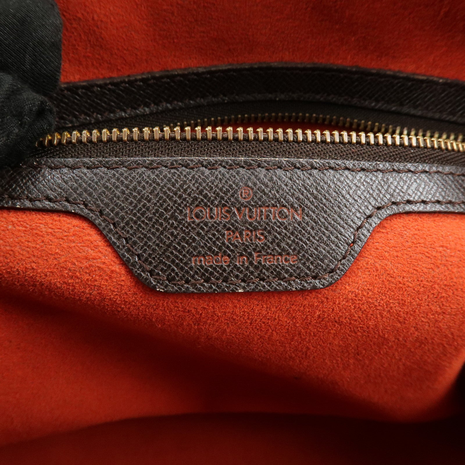 Louis Vuitton Damier Ebene Canvas Leather Brera Hand Bag N51150