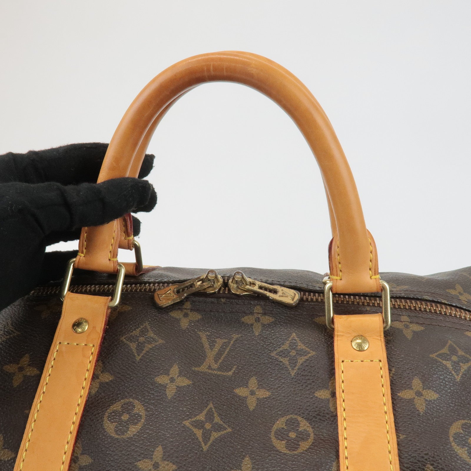 Louis Vuitton Monogram Keep All 60 Boston Bag Hand Bag Brown M41422 Used