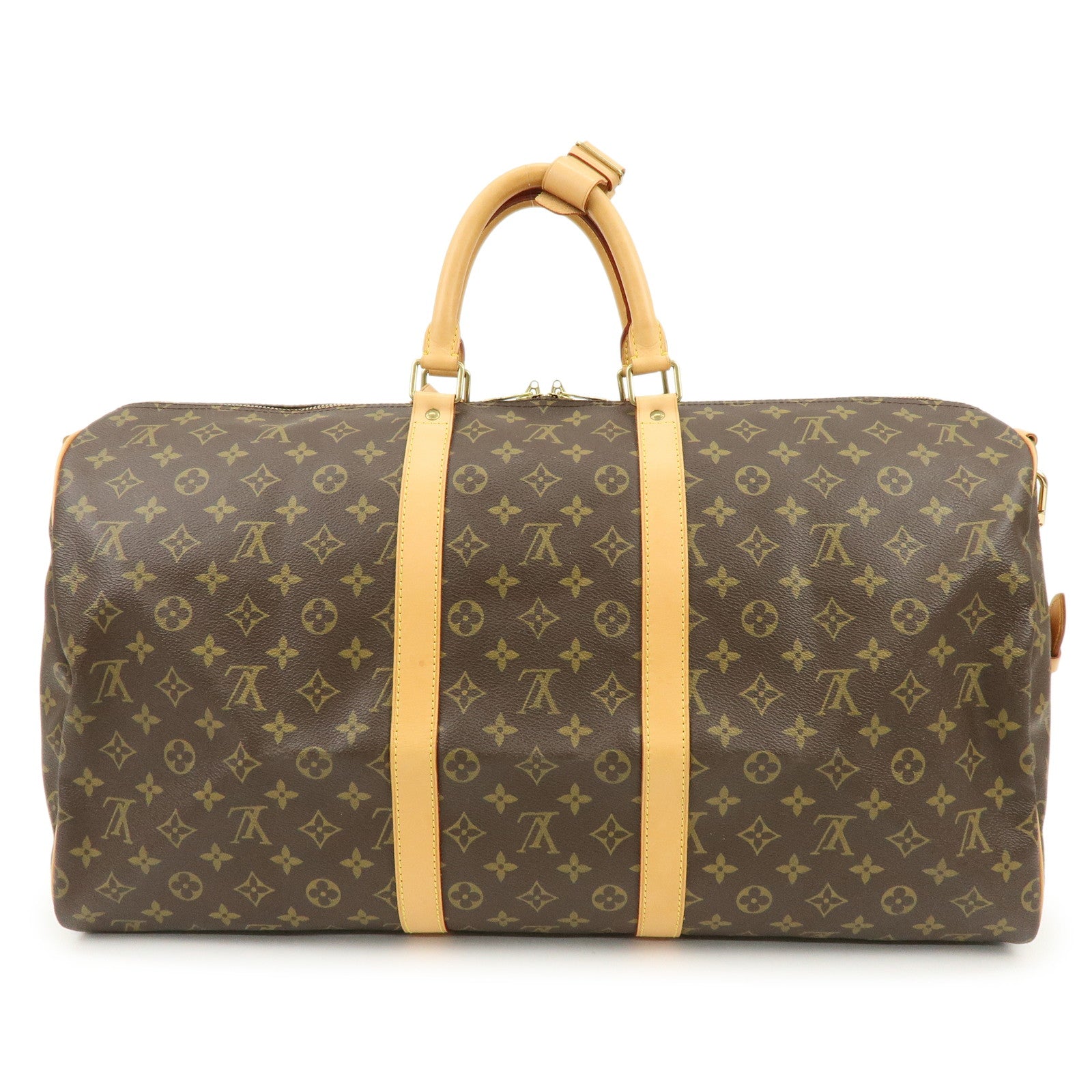 Louis Vuitton Monogram Keep All Bandouliere 55 Boston Bag M41414