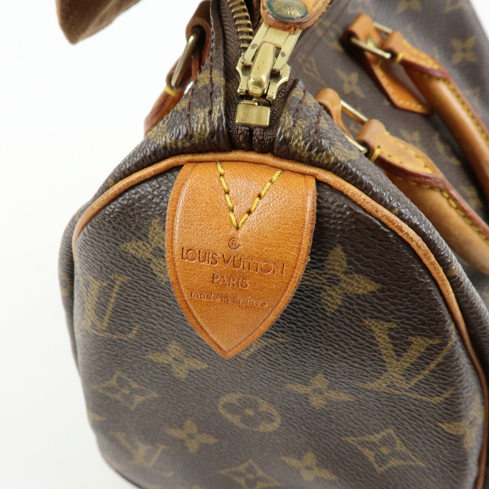 Louis Vuitton Monogram Speedy 25 Boston Bag Hand Bag Brown M41528