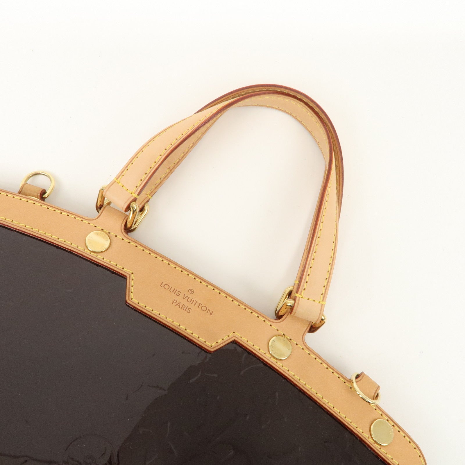 Louis Vuitton Vernis Brea MM 2Way Hand Bag Shoulder Bag Amarante M91619