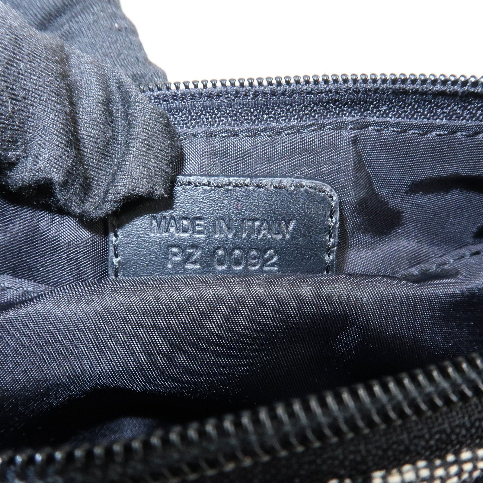 Christian Dior Trotter Canvas Accessory Pouch Hand Bag Navy