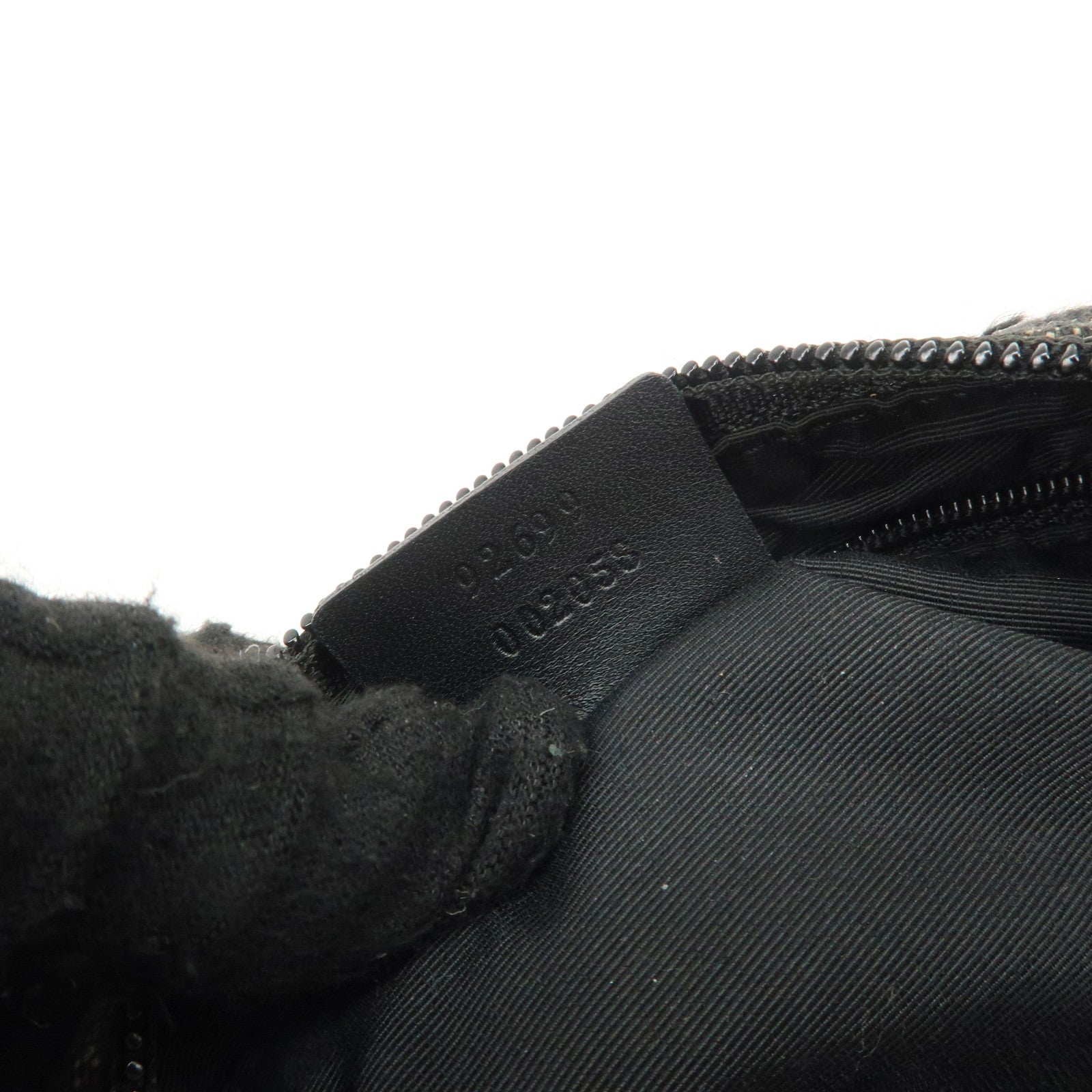 GUCCI GG Canvas Leather Shoulder Bag Hand Bag Black 92699 Used