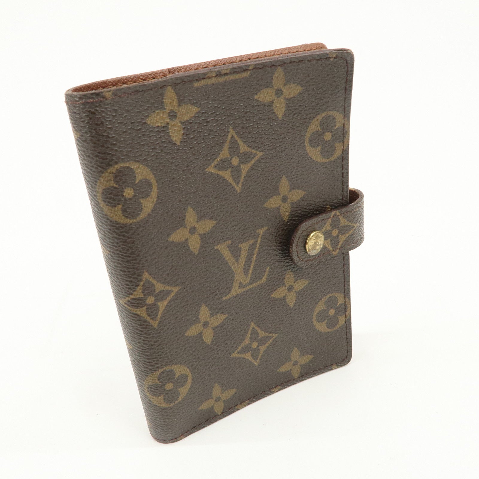 Louis Vuitton Monogram Canvas Agenda PM Planner Cover Brown R20005