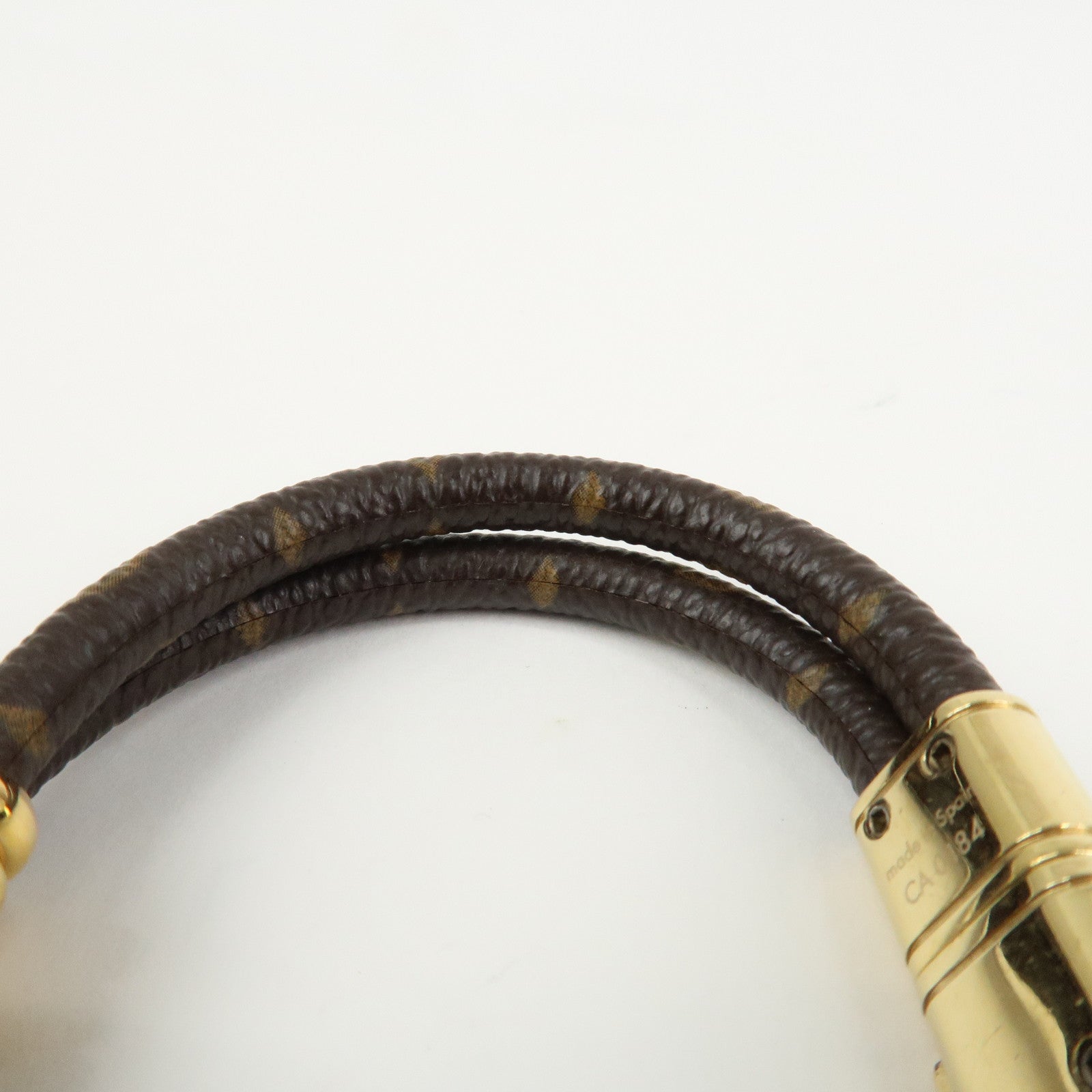 Louis Vuitton Monogram Keep It Twice Bracelet Monogram Gold M6640F