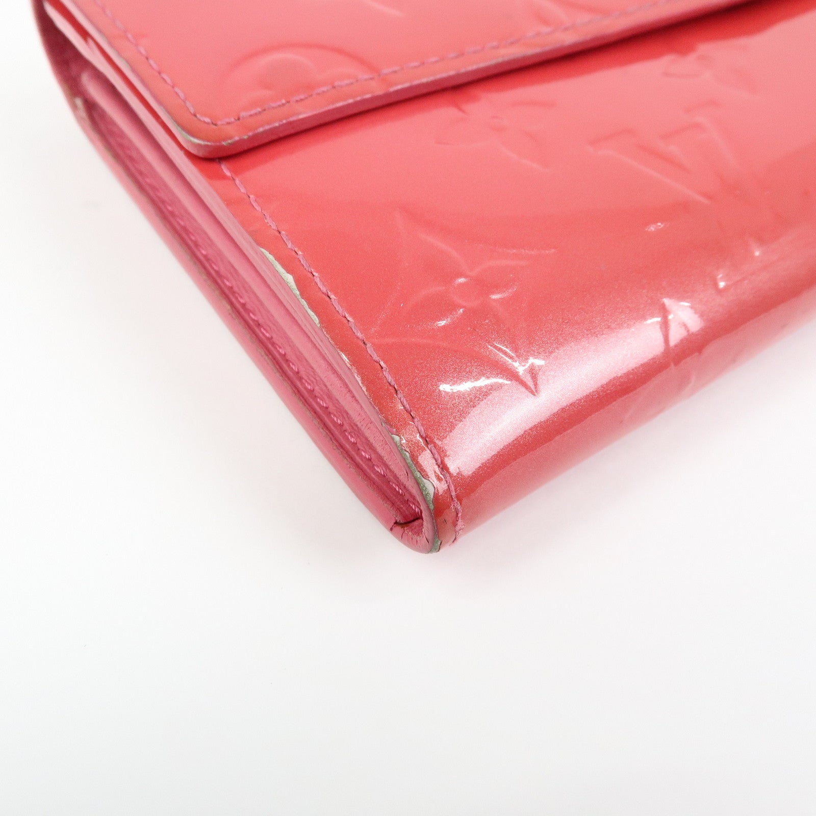 Louis Vuitton Vernis Porte‑Feuille Sarah Long Wallet Pink M9140F
