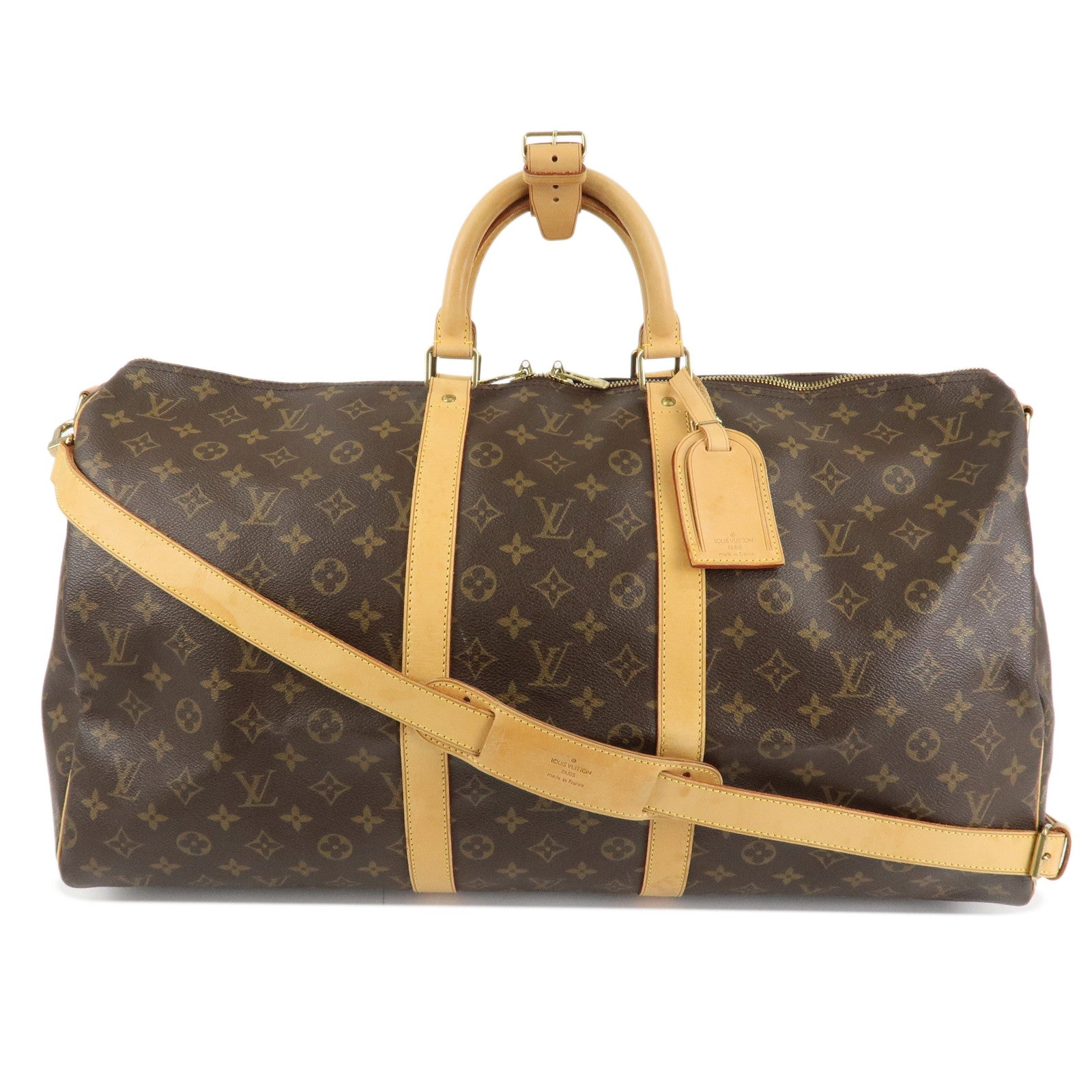 Louis Vuitton Monogram Keep All Bandouliere 55 Boston Bag M41414 Used