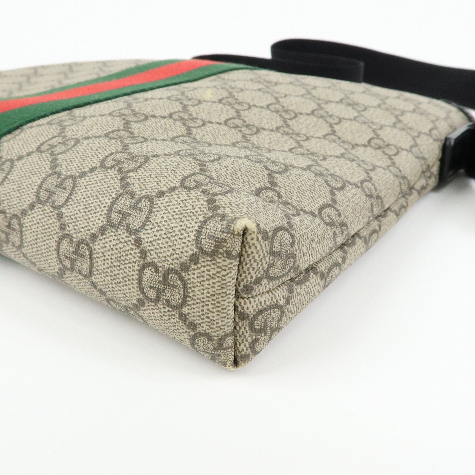 GUCCI Sherry GG Supreme Shoulder Bag Crossbody Bag Beige 387111
