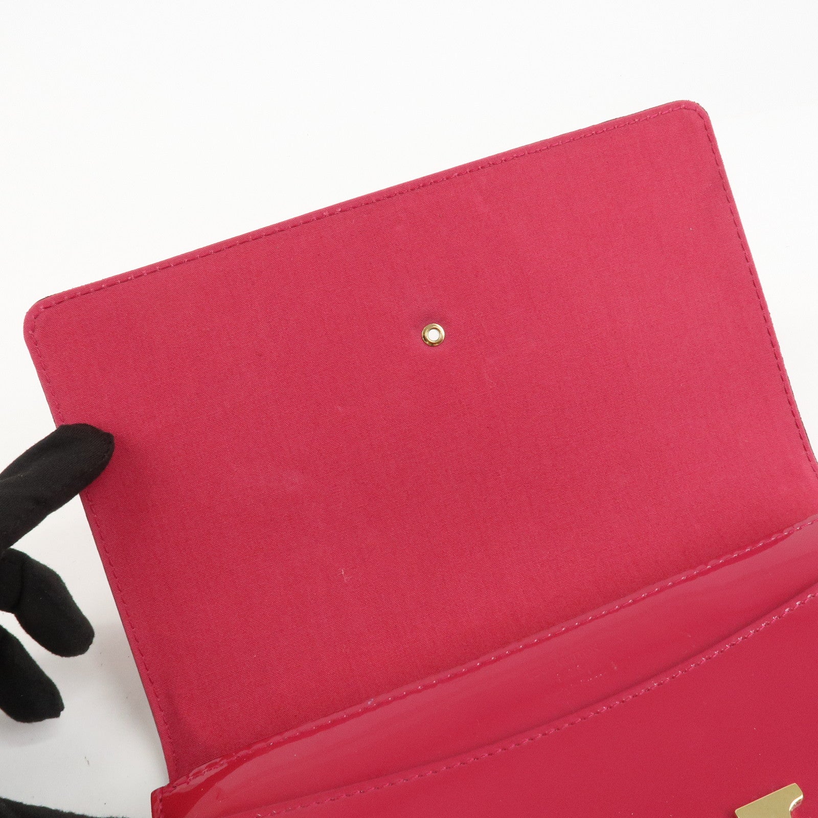 Louis Vuitton Vernis Leather Louise GM Clutch Bag Rose M61317 Used