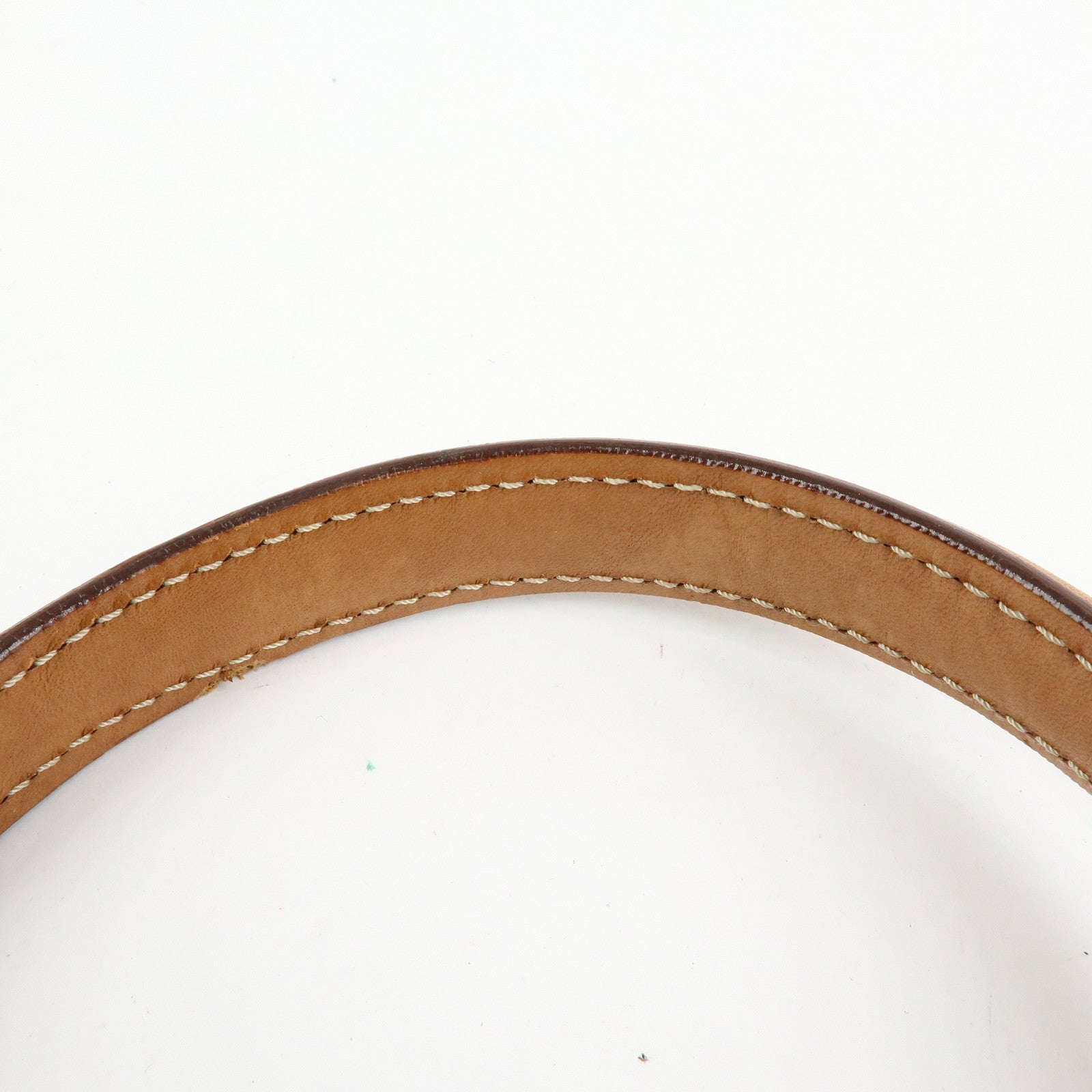 CELINE Macadam PVC Leather Hand Bag Top Handle Flap Bag Brown