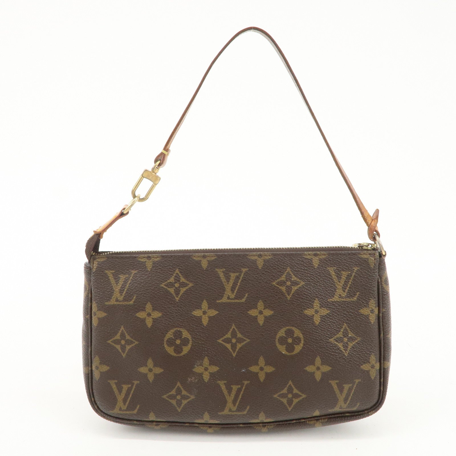 Louis Vuitton Monogram Pochette Accessories Pouch Hand Bag M51980 Used