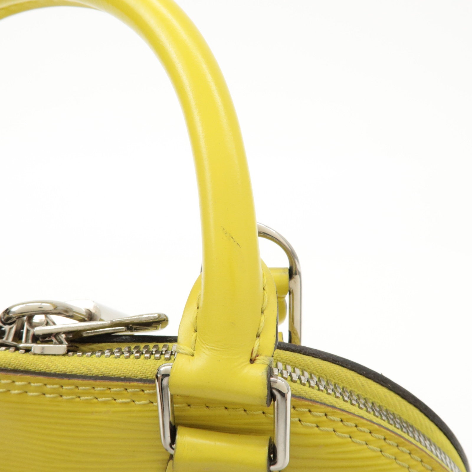 Louis Vuitton Epi Alma BB 2way Bag Hand Bag Pistache M40981 Used