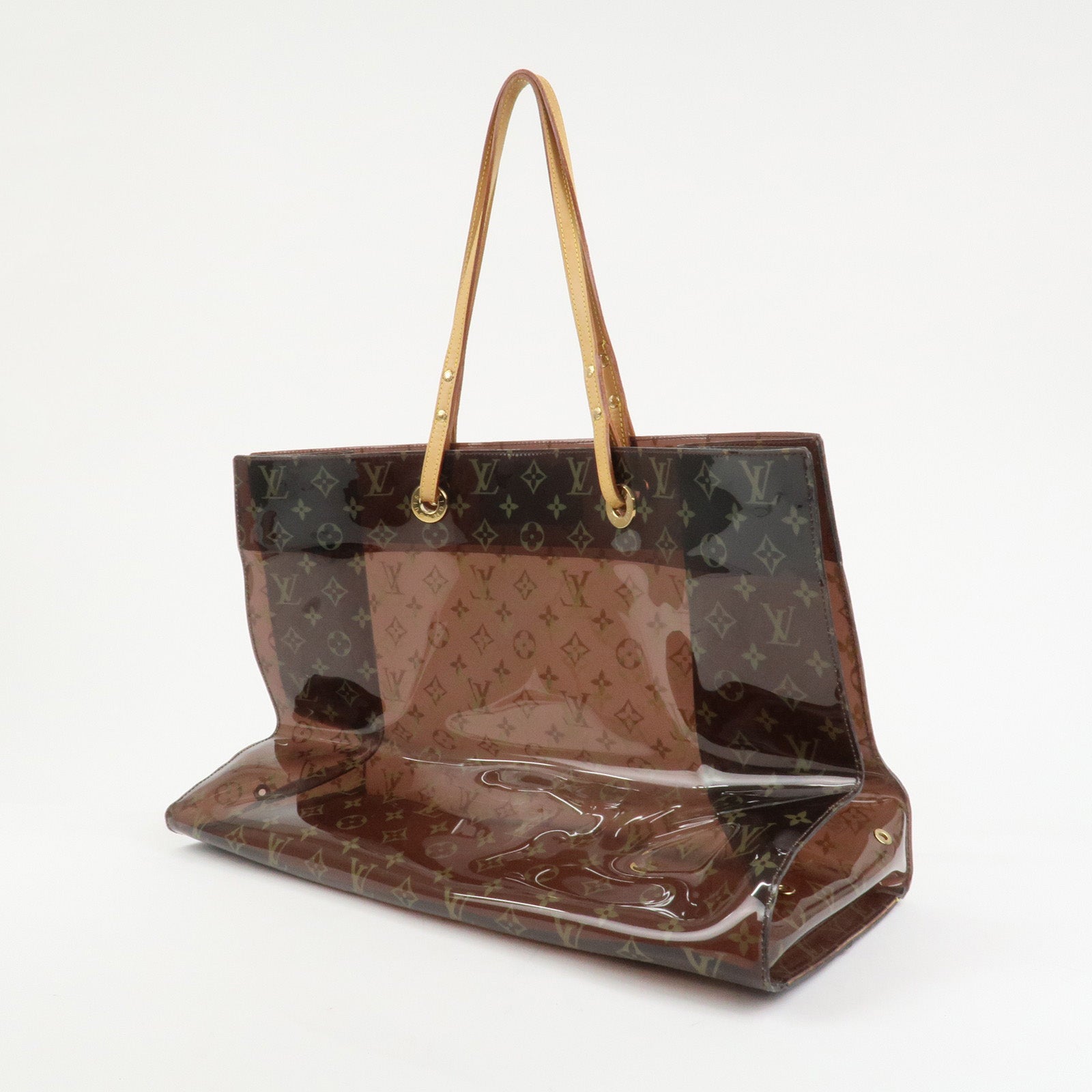 Louis Vuitton Monogram Cabas Cruise Vinyl Tote Bag Brown M50500