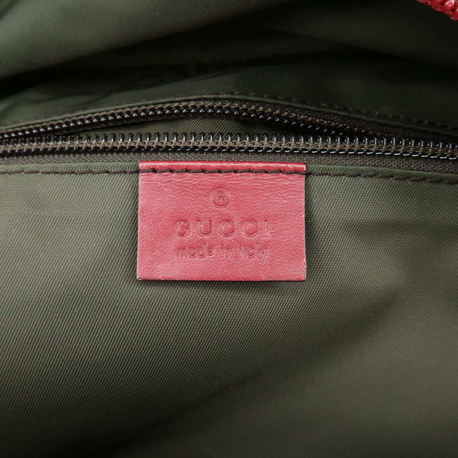 GUCCI GG Canvas Leather Boston Bag Shoulder Bag Beige Red 153240