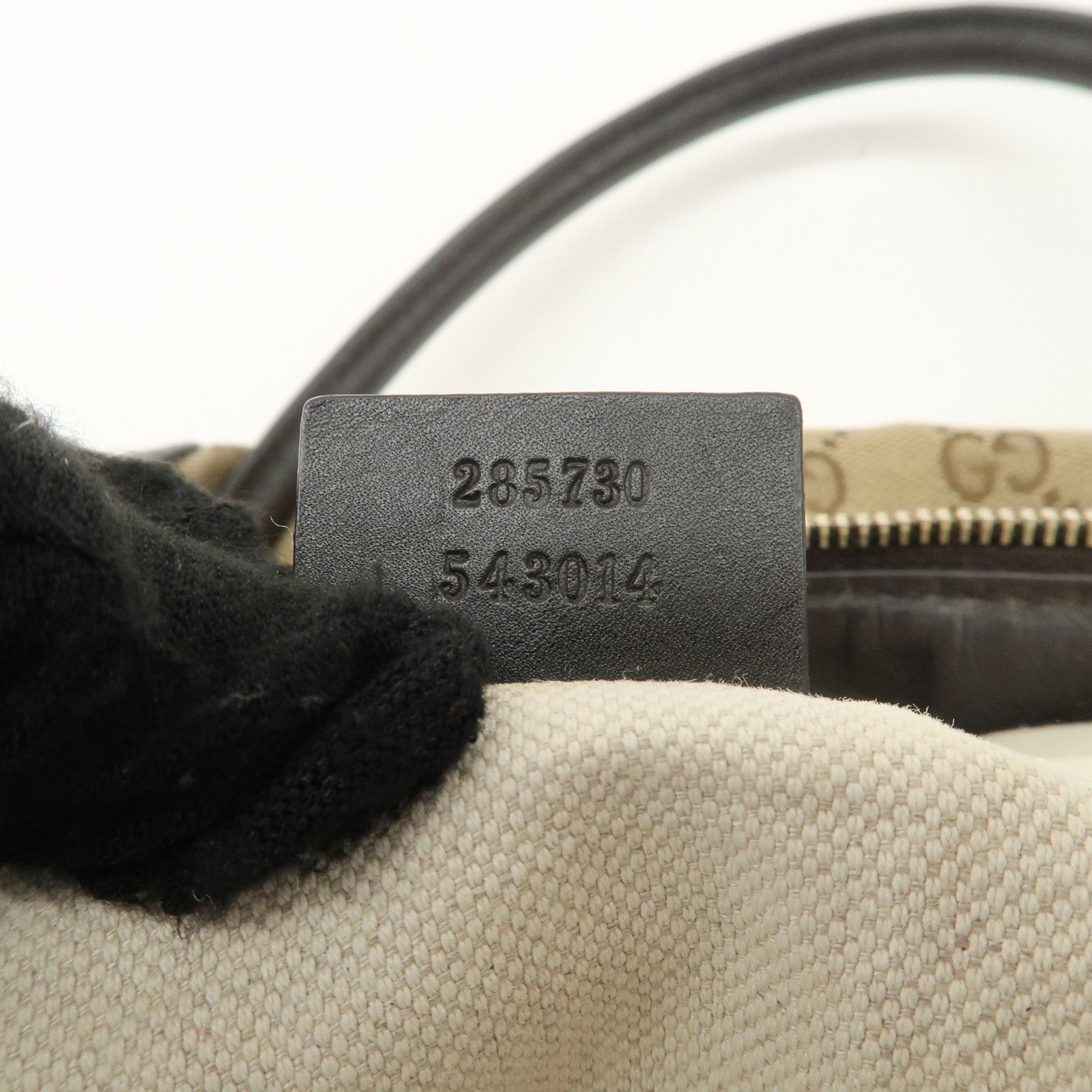 GUCCI Sukey GG Canvas Leather 2Way Tote Bag Beige Dark Brown 285730 Used