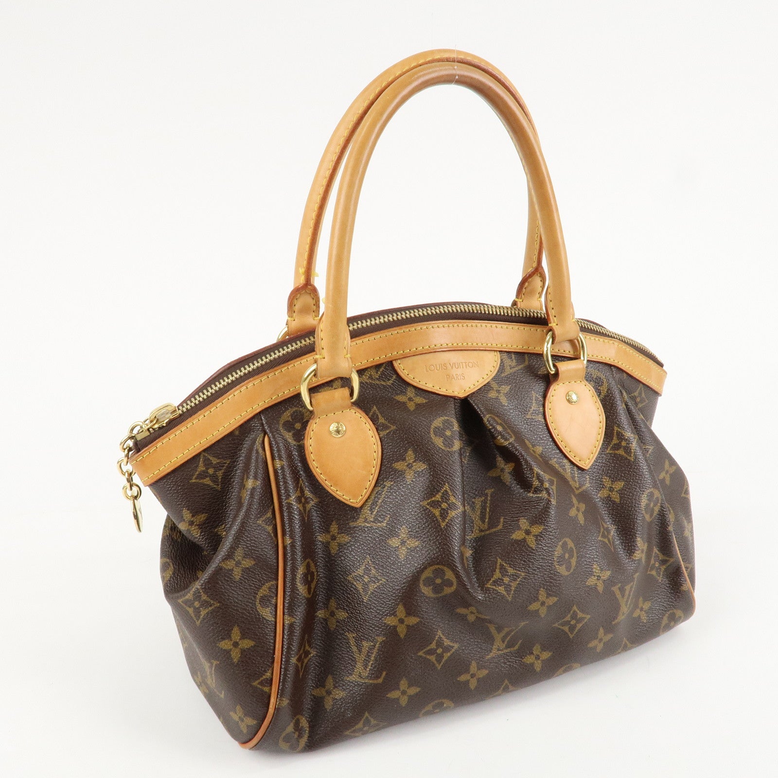 Louis Vuitton Monogram Canvas Tivoli PM Hand Bag Brown M40143 Used