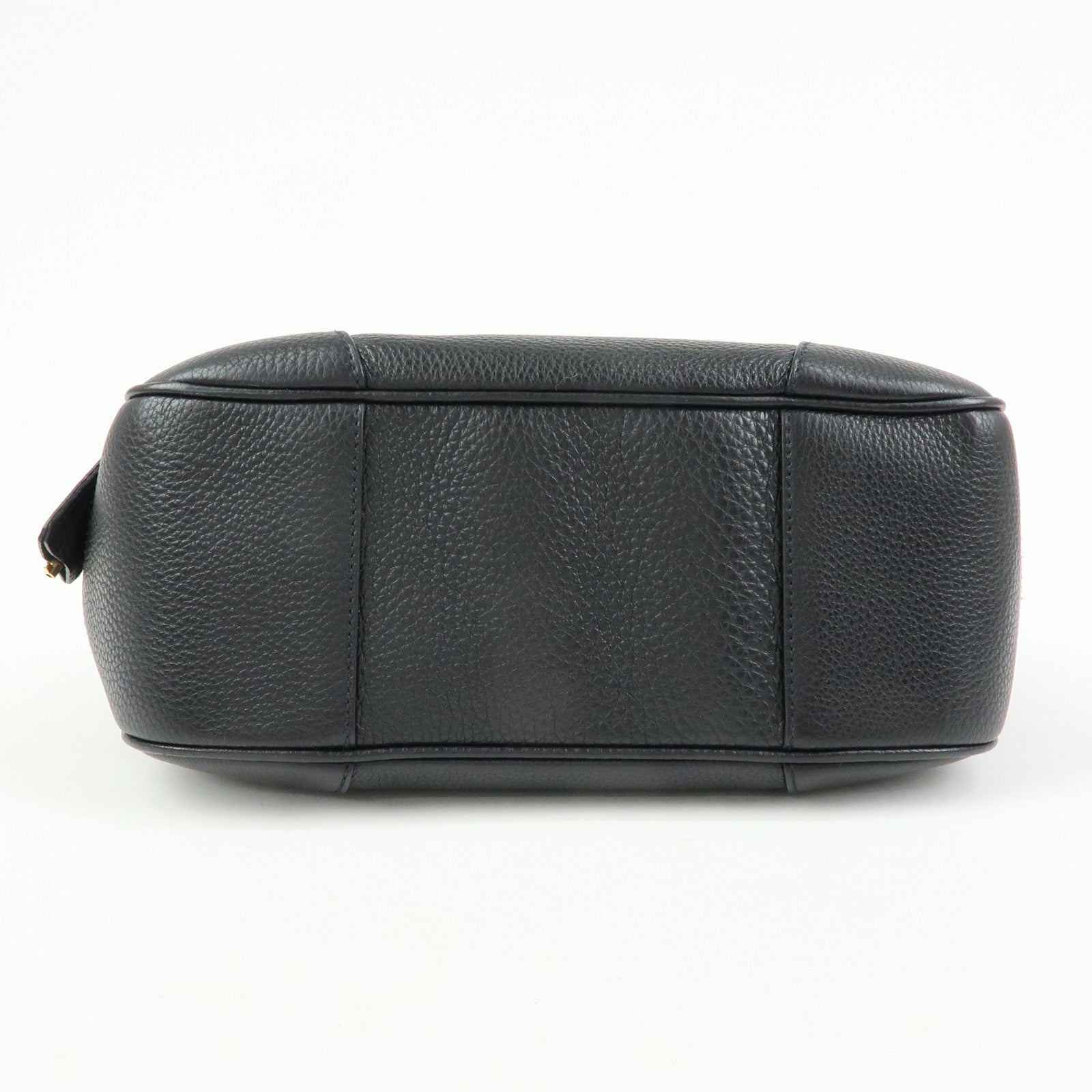 PRADA Vitello Daino Leather Hand Bag Shoulder Bag Black BR3207