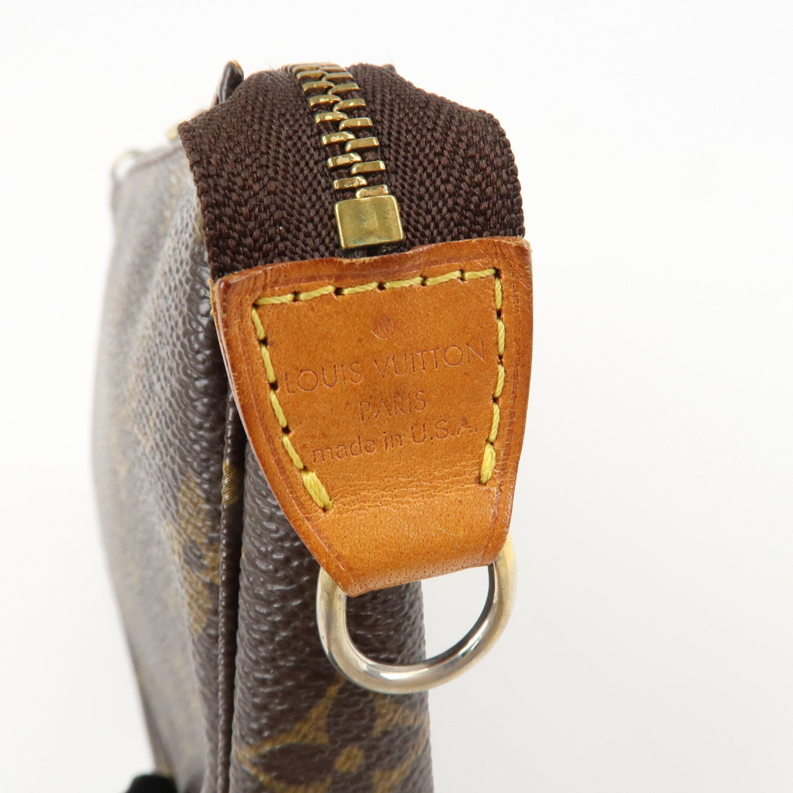 Louis Vuitton Monogram Pochette Accessoires Hand Bag Brown M51980 Used