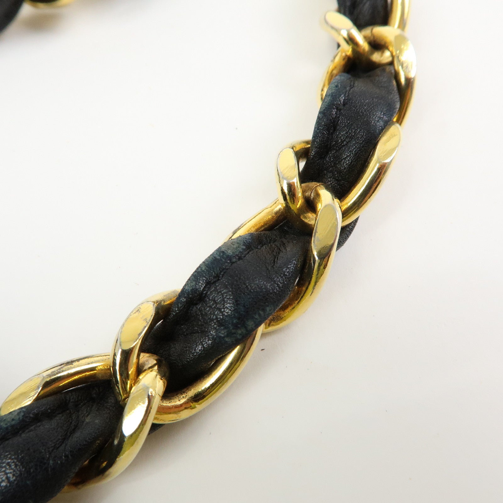 CHANEL Matelasse COCO Mark Chain Lamb Skin Shoulder Bag A01094