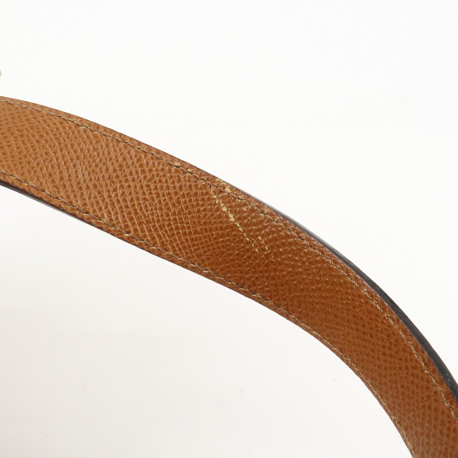 BVLGARI Bvlgari Bvlgari  Leather 2Way Bag Hand Bag Brown Gold Hardware Used