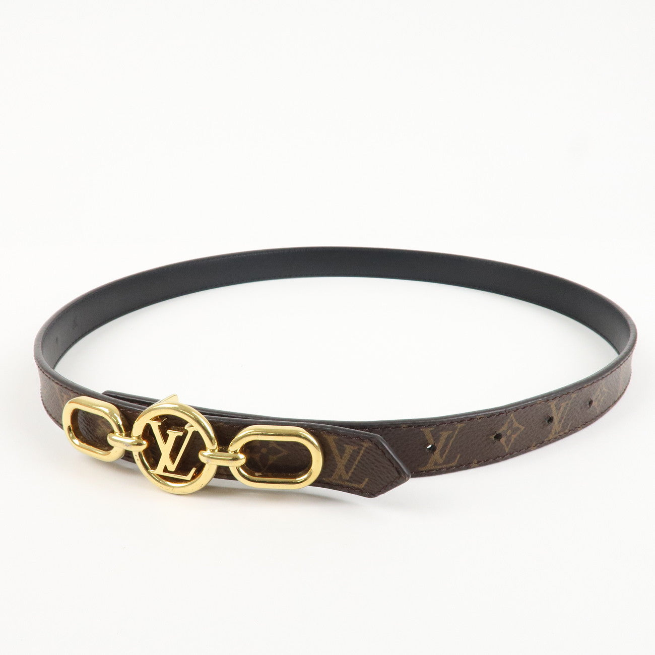 Louis Vuitton Monogram Canvas LV Circle Prime Belt 75/30 M0510 Used