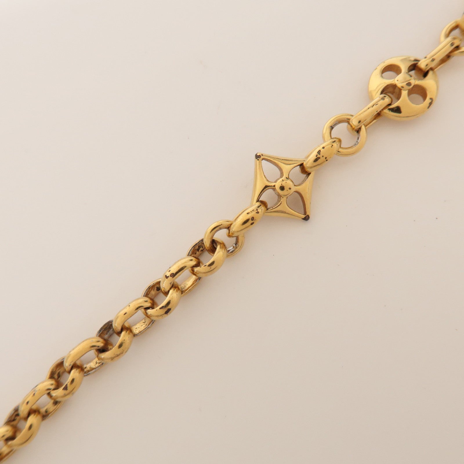 Louis Vuitton Monogram Crazy In Lock Bracelet Gold M00376