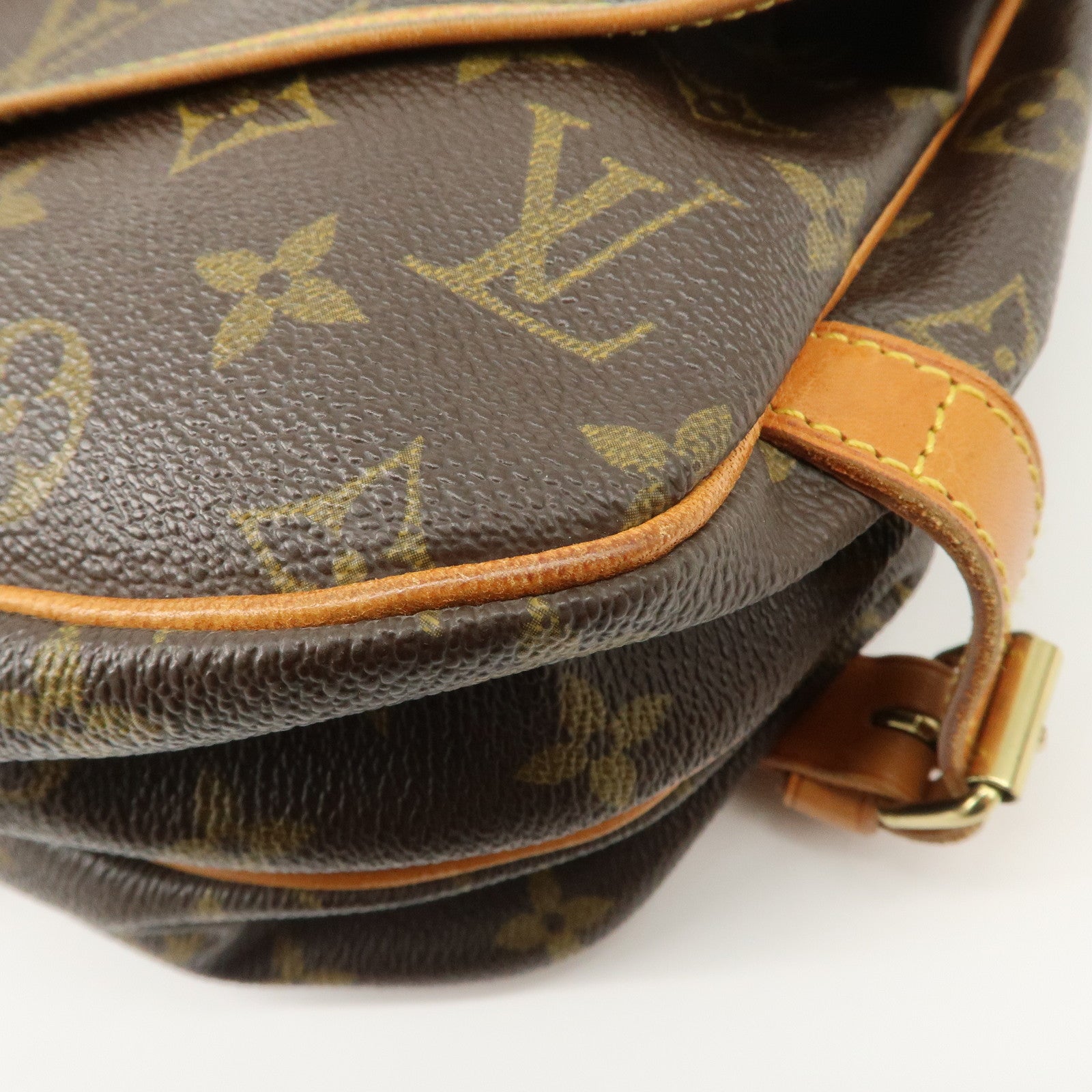 Louis Vuitton Monogram Saumur 30 Shoulder Bag Brown M42256 Used