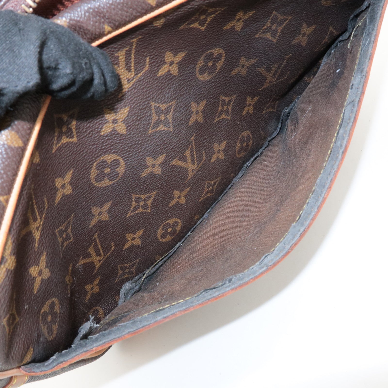 Louis Vuitton Monogram Compiegne 28 Pouch Clutch Bag Brown M51845 Used