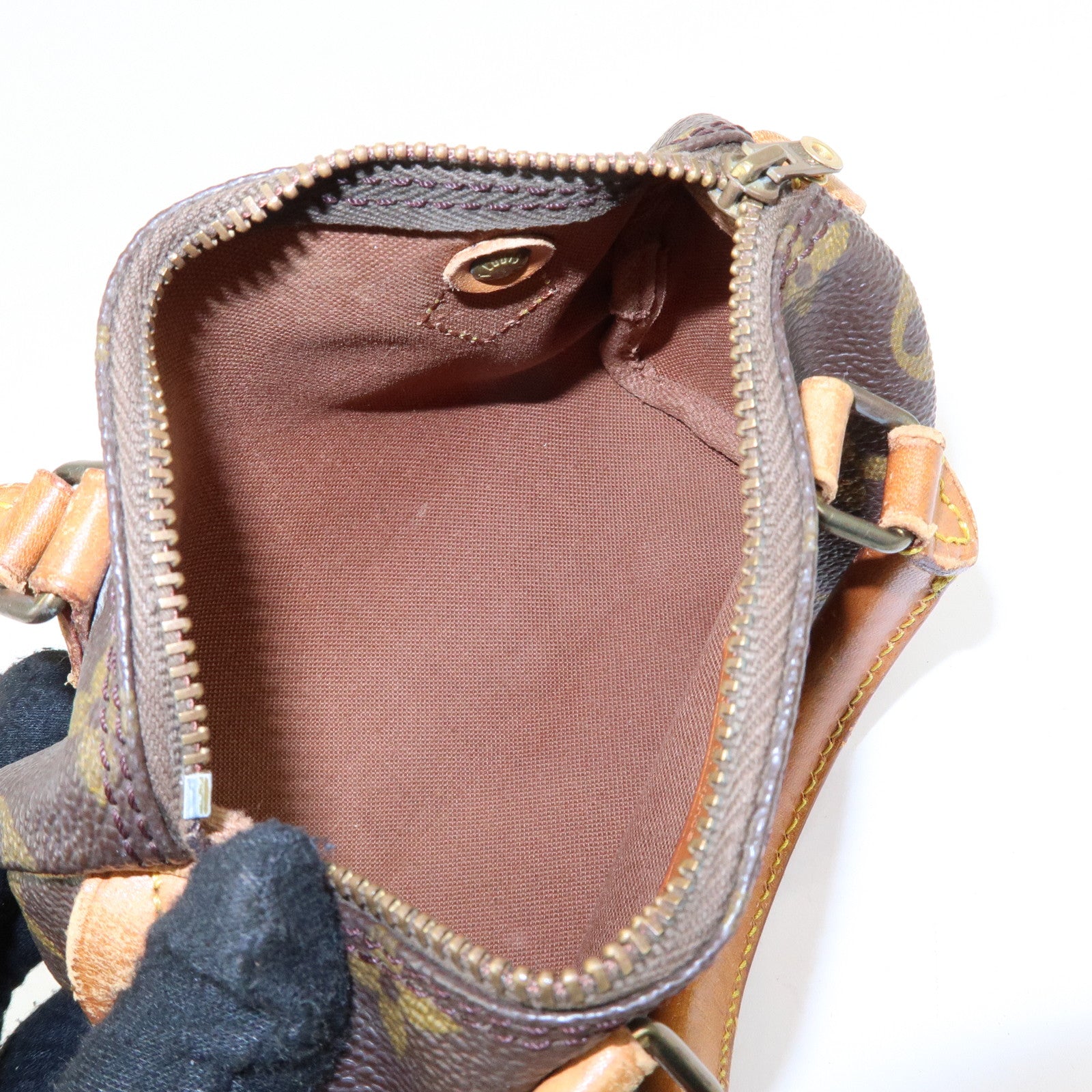 Louis Vuitton Monogram Mini Speedy Hand Bag Brown M41534