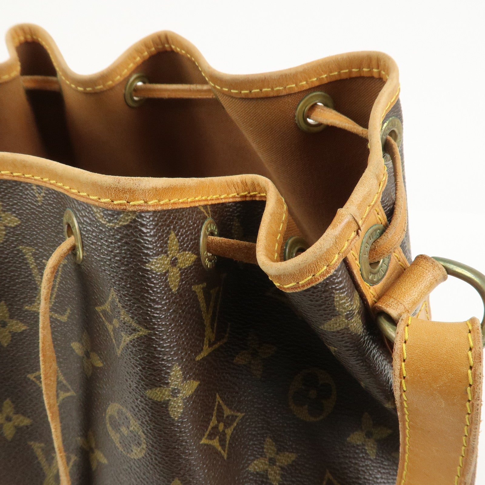 Louis Vuitton Monogram Petit Noe Shoulder Bag Brown M42226