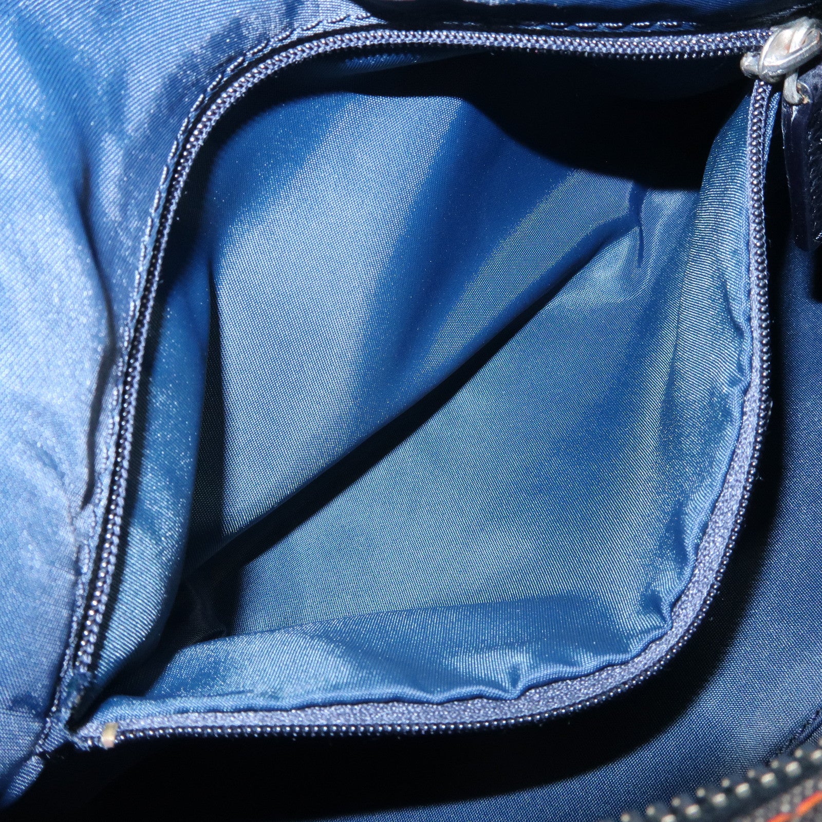 Christian Dior Flight Line Trotter Denim Leather Shoulder Bag