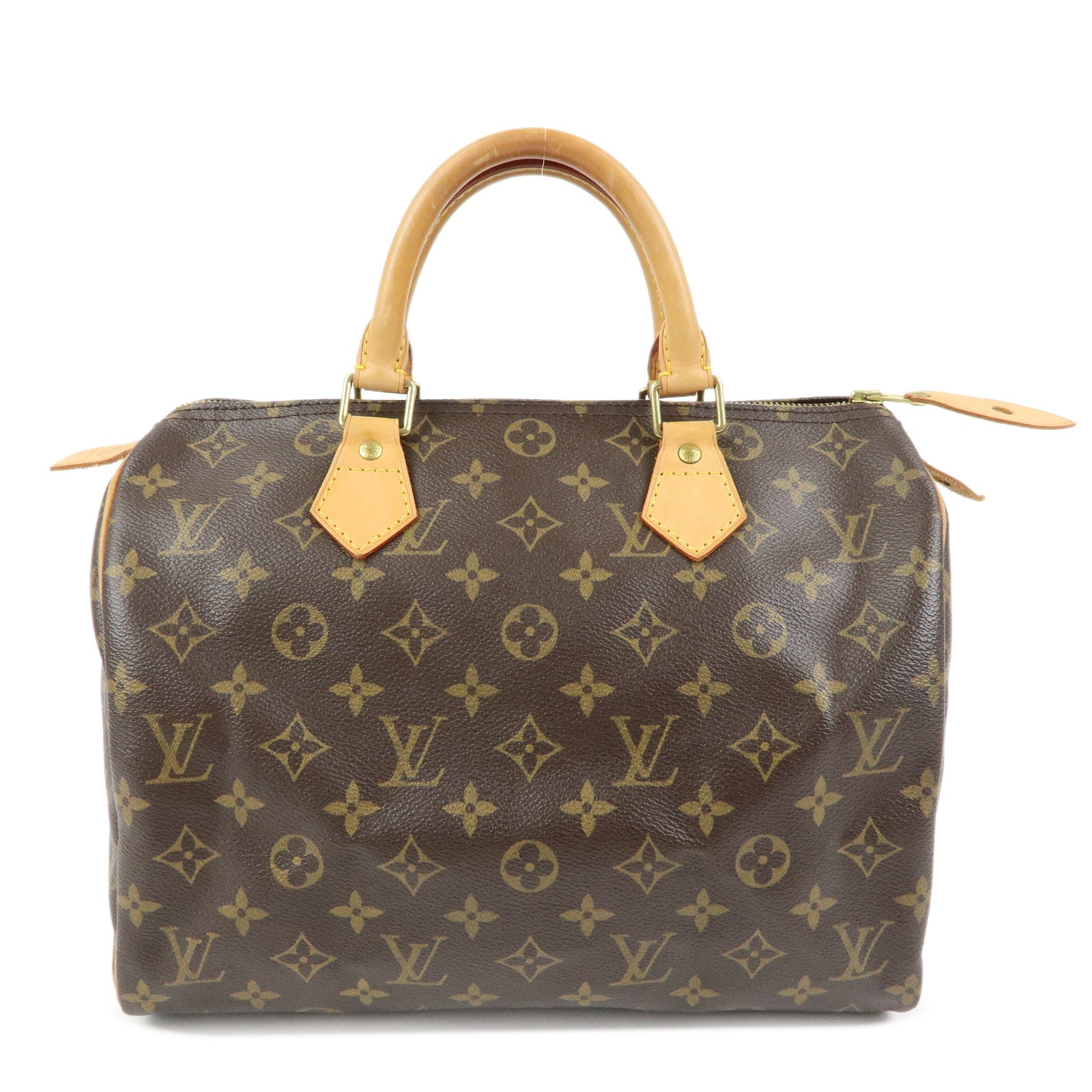 Louis Vuitton Monogram Speedy 30 Boston Bag Hand Bag Brown M41526