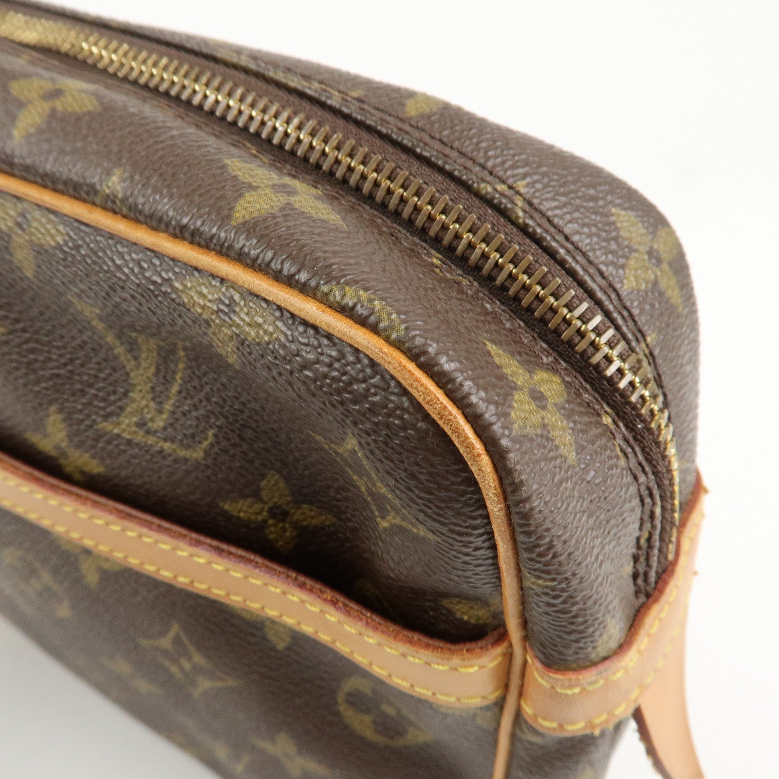 Louis Vuitton Monogram Compiegne 28 Pouch Clutch Bag Brown M51845 Used