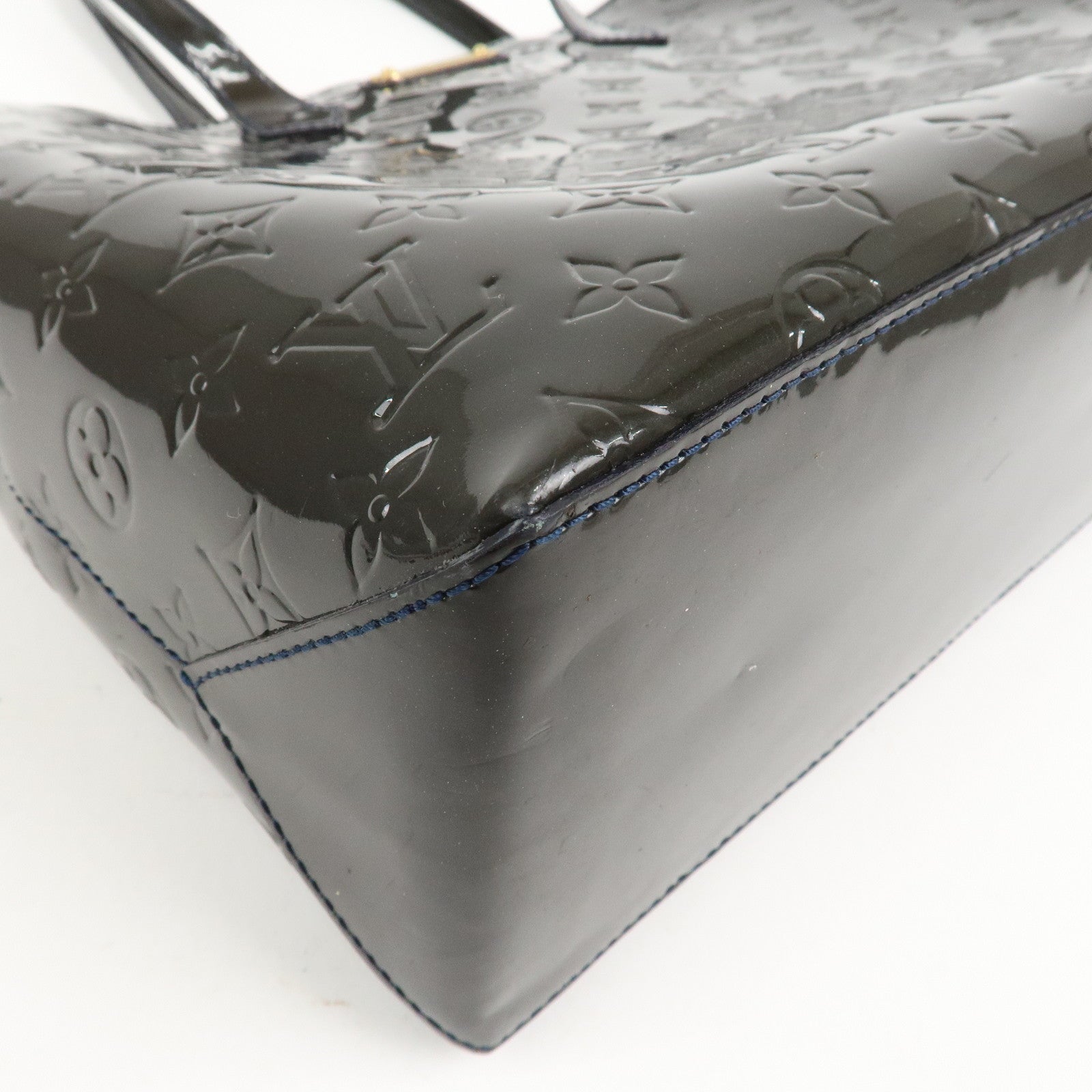 Louis Vuitton Monogram Vernis Leather Wilshire MM Hand Bag M91439