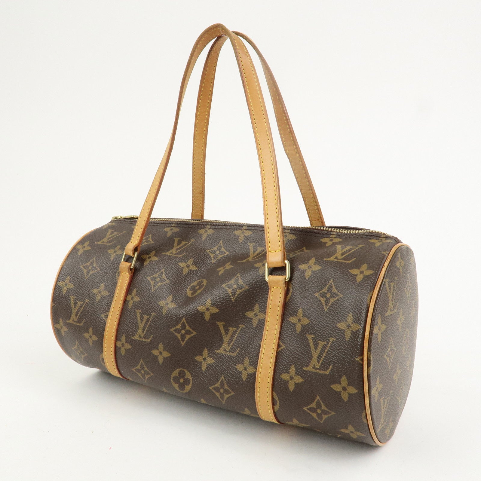 Louis Vuitton Monogram Papillon 30 Hand Bag New Style Brown M51385