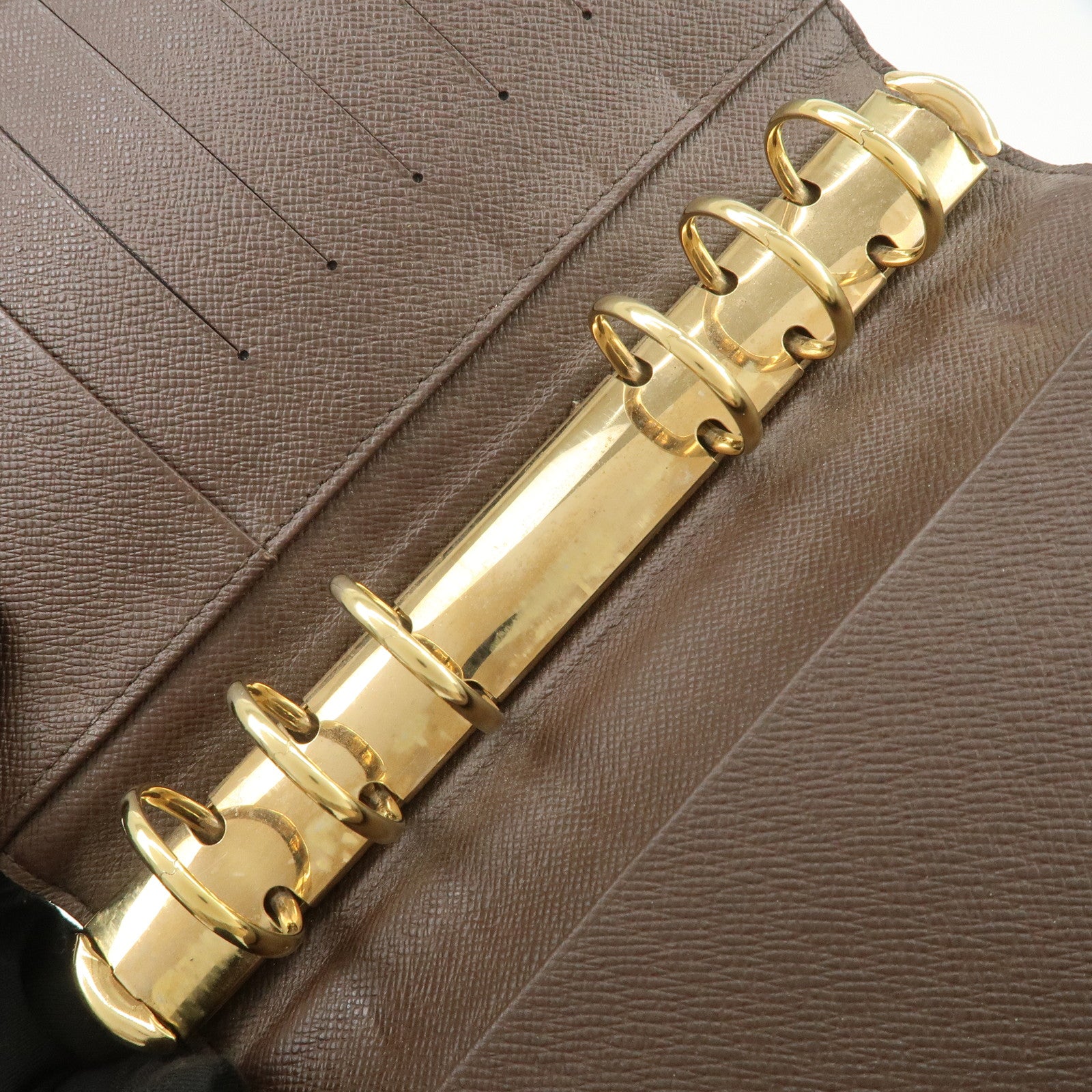 Louis Vuitton Damier Canvas Agenda MM Planner Cover Brown R20240 Used