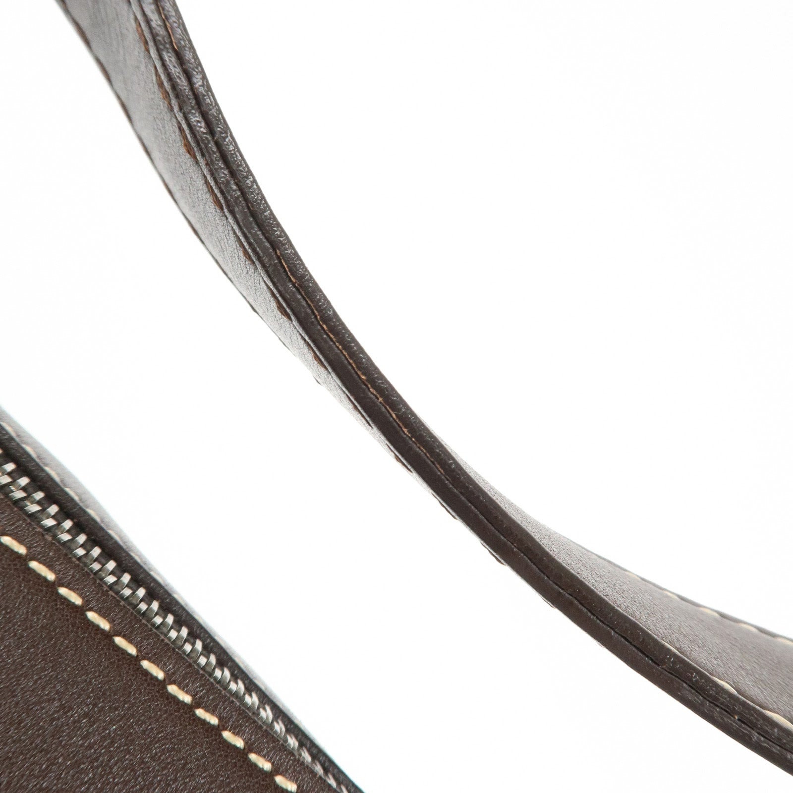 TOD'S Leather Shoulder Bag Hand Bag Brown Used