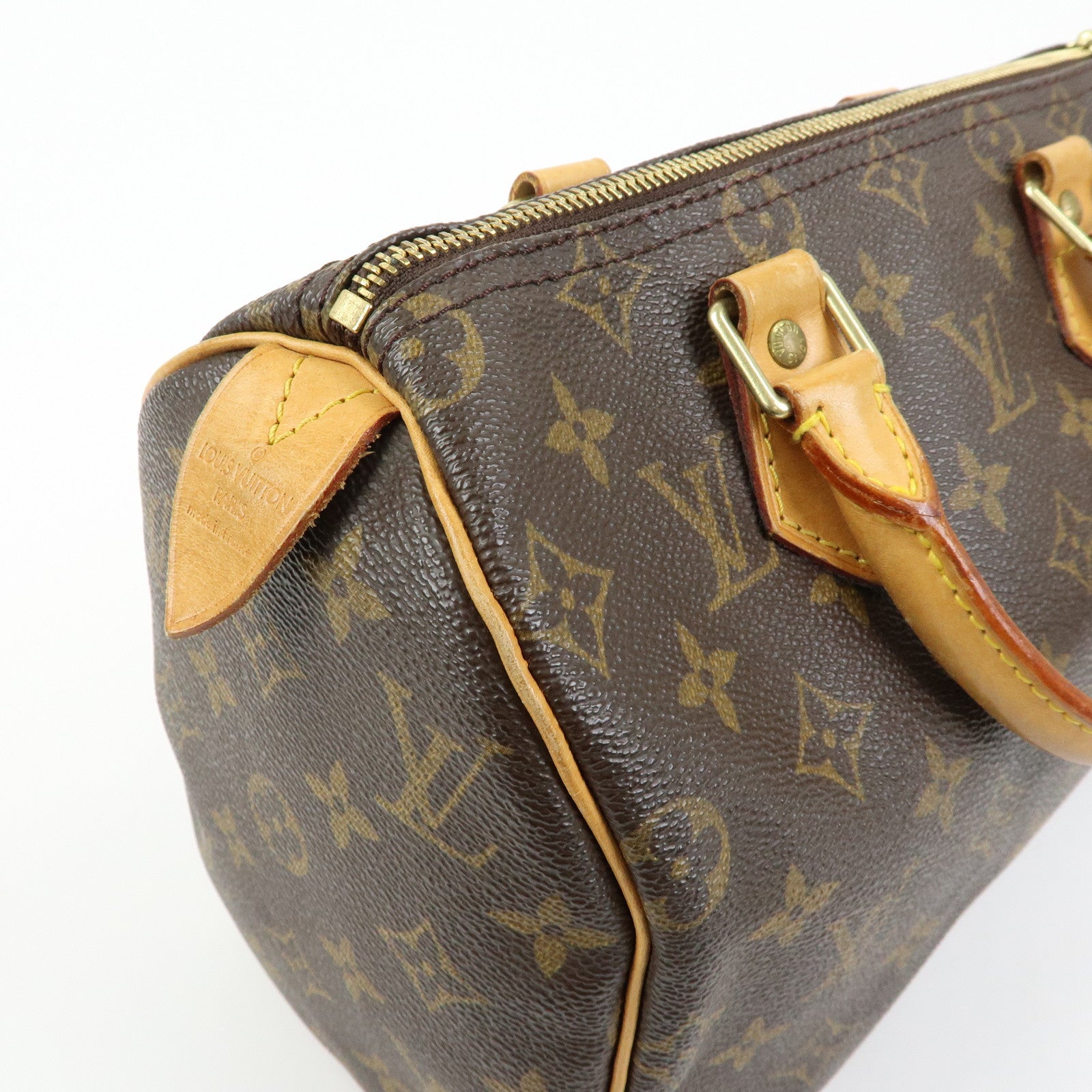 Louis Vuitton Monogram Speedy 25 Boston Bag Hand Bag Brown M41528