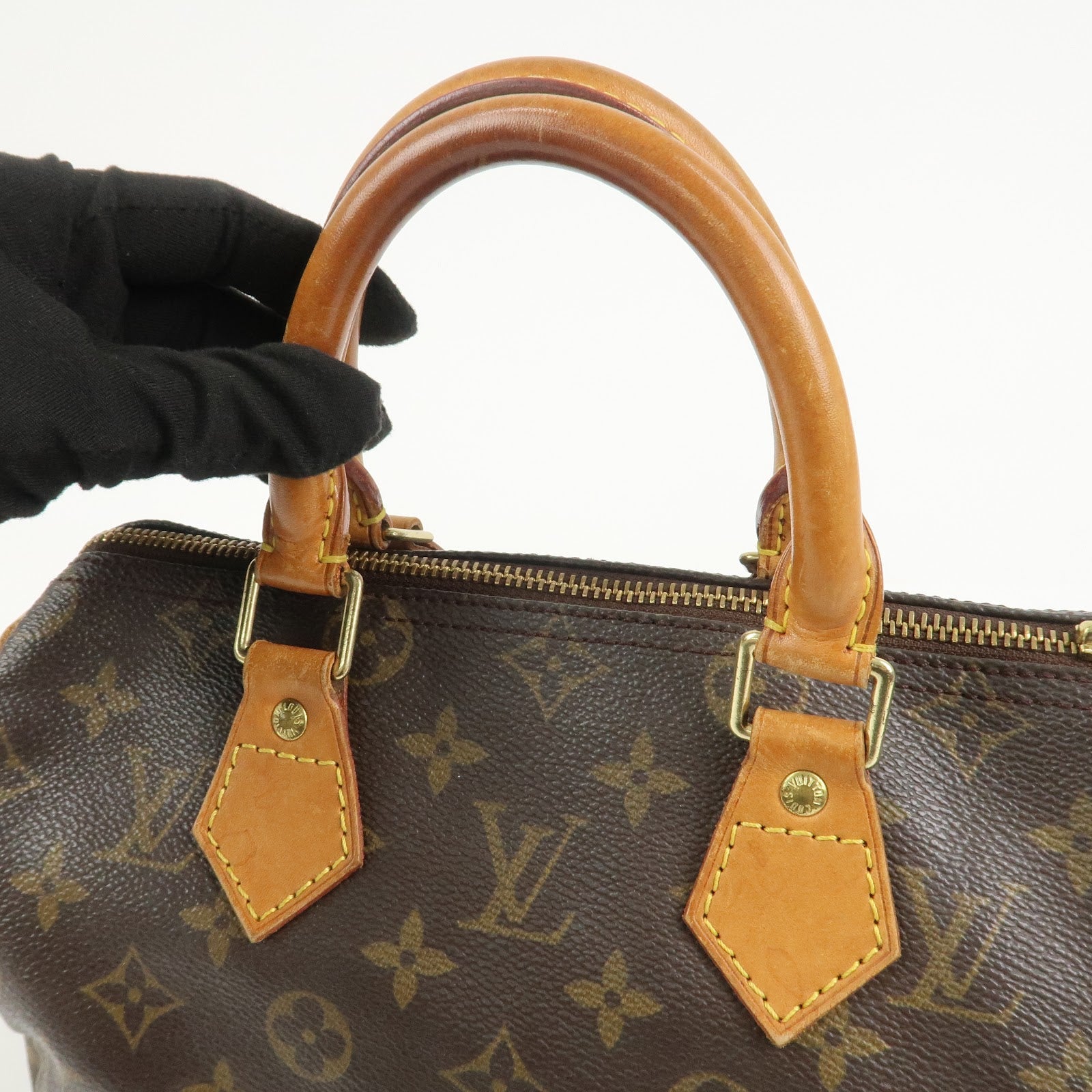Louis Vuitton Monogram Speedy 25 Boston Bag Hand Bag Brown M41528