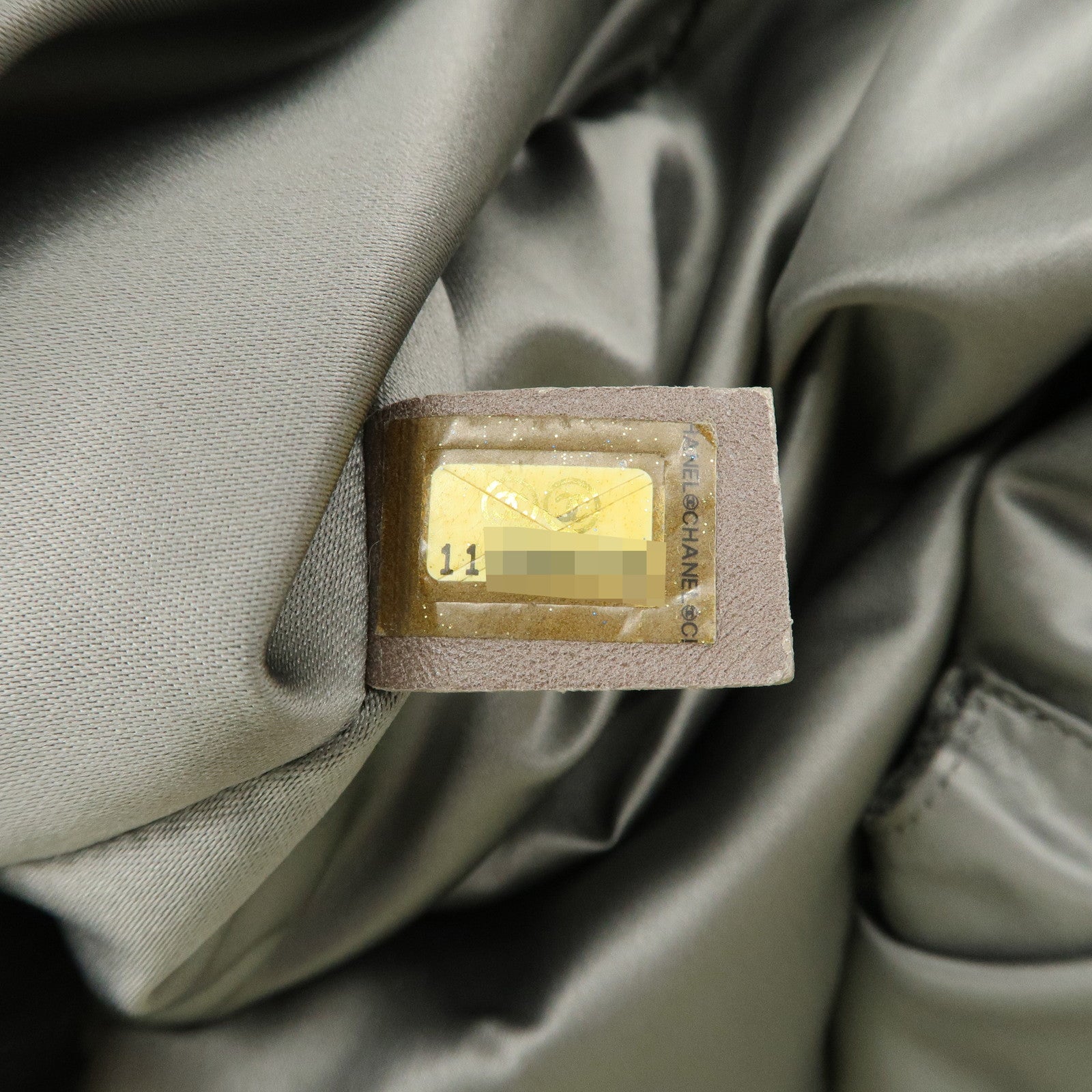 CHANEL Melrose Cabas Cotton Jersey Shoulder Bag Black Used