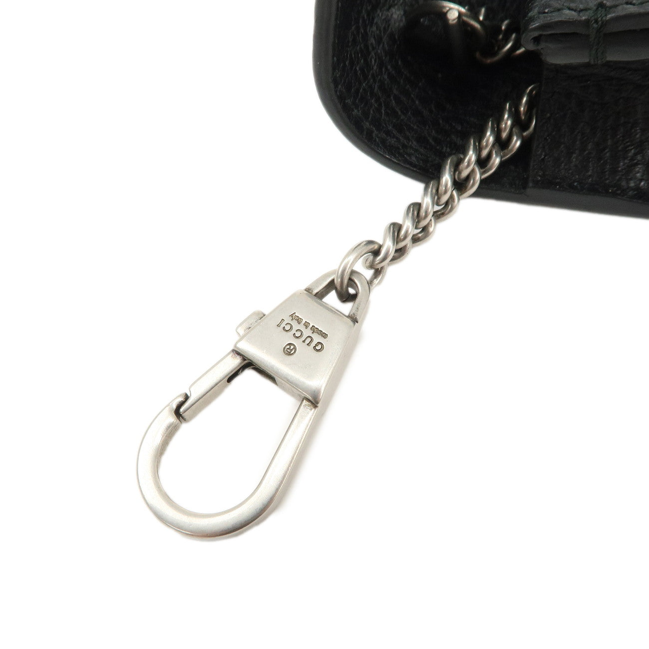 GUCCI Dionysus Super Mini Bag Leather Chain Shoulder Bag Black 476432 Used