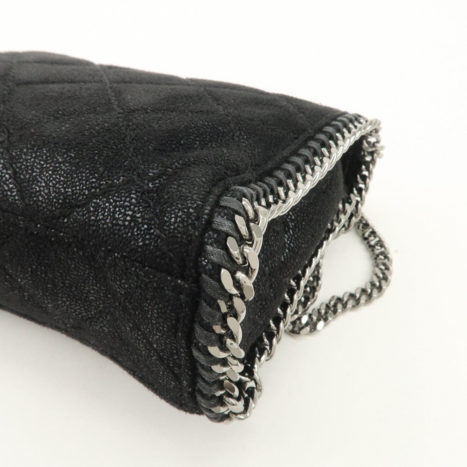 STELLA MCCARTNEY Falabella Quilting 2Way Hand Shoulder Bag Black