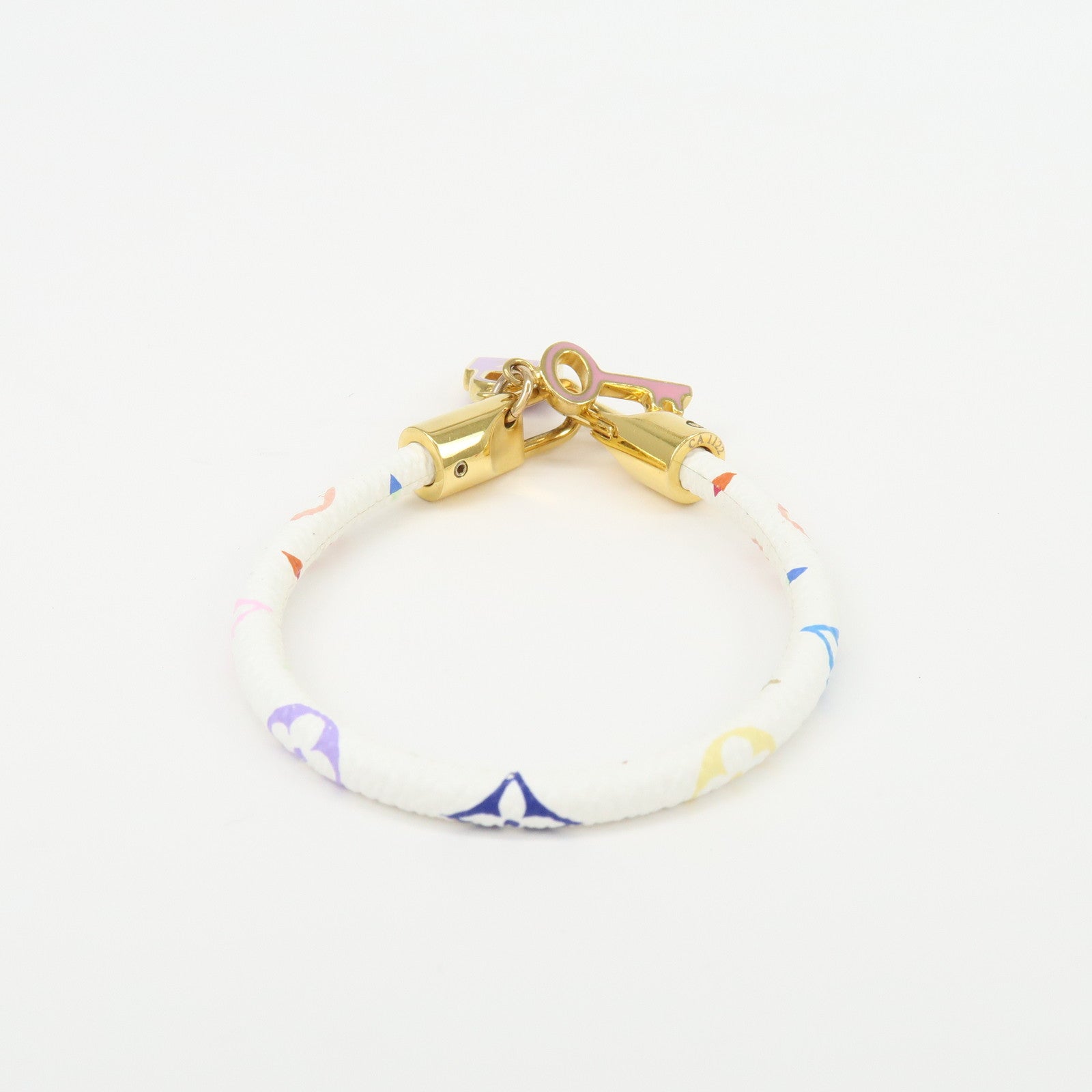 Louis Vuitton Lockit Monogram Multicolor Canvas Bracelet M6604F