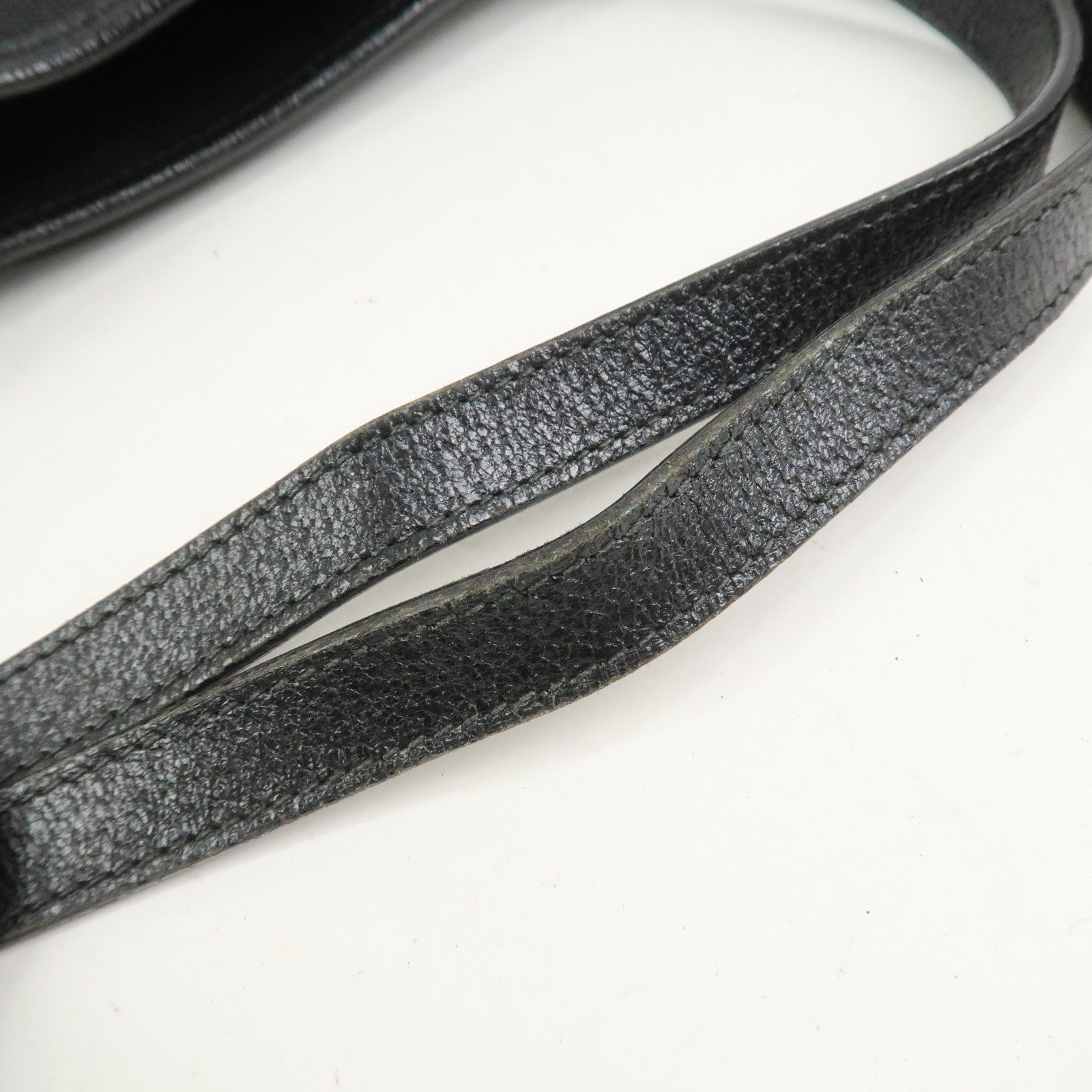 GUCCI GG Canvas Leather Tote Bag Shoulder Bag Hand Bag Black 120836