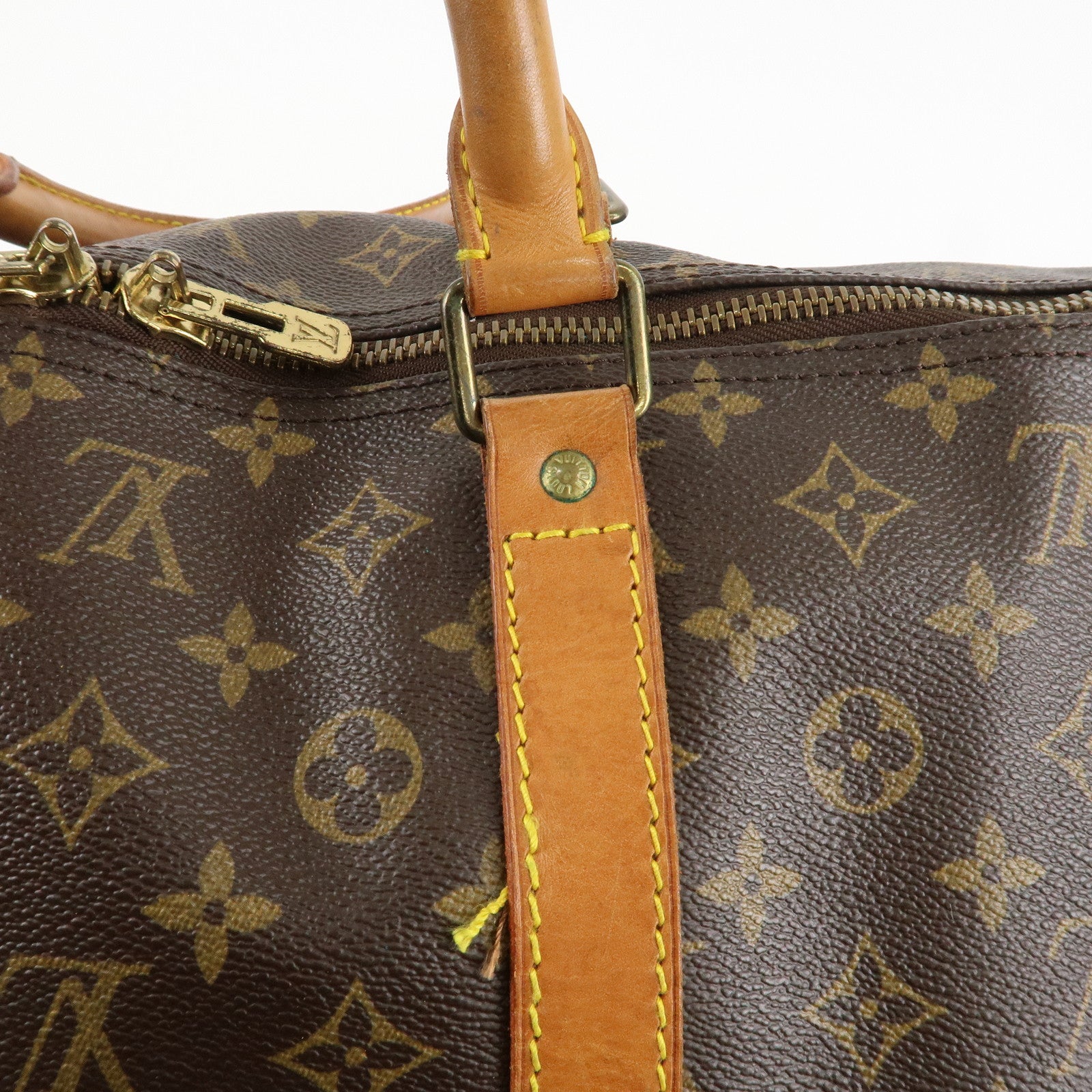 Louis Vuitton Monogram Keep All 60 Boston Bag Brown M41422 Used