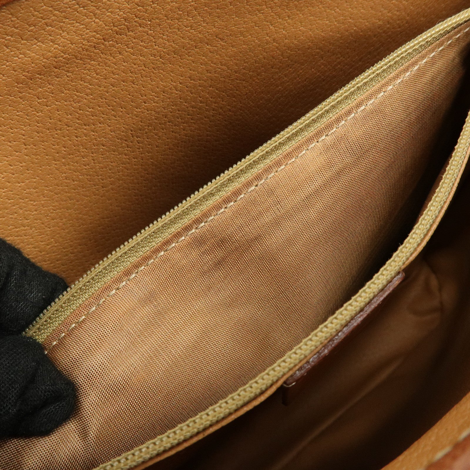 CELINE Macadam PVC Leather Tote Bag Shoulder Bag Brown