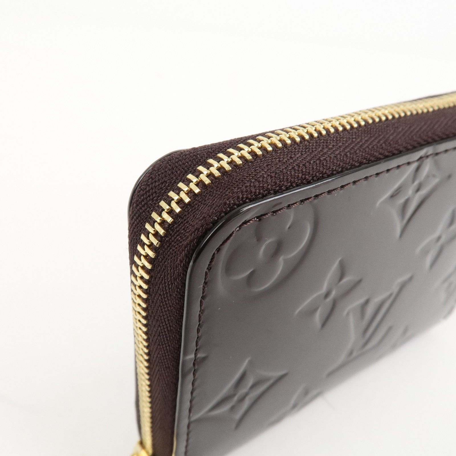 Louis Vuitton Monogram Vernis Zippy Coin Purse Amarante M93607 Used